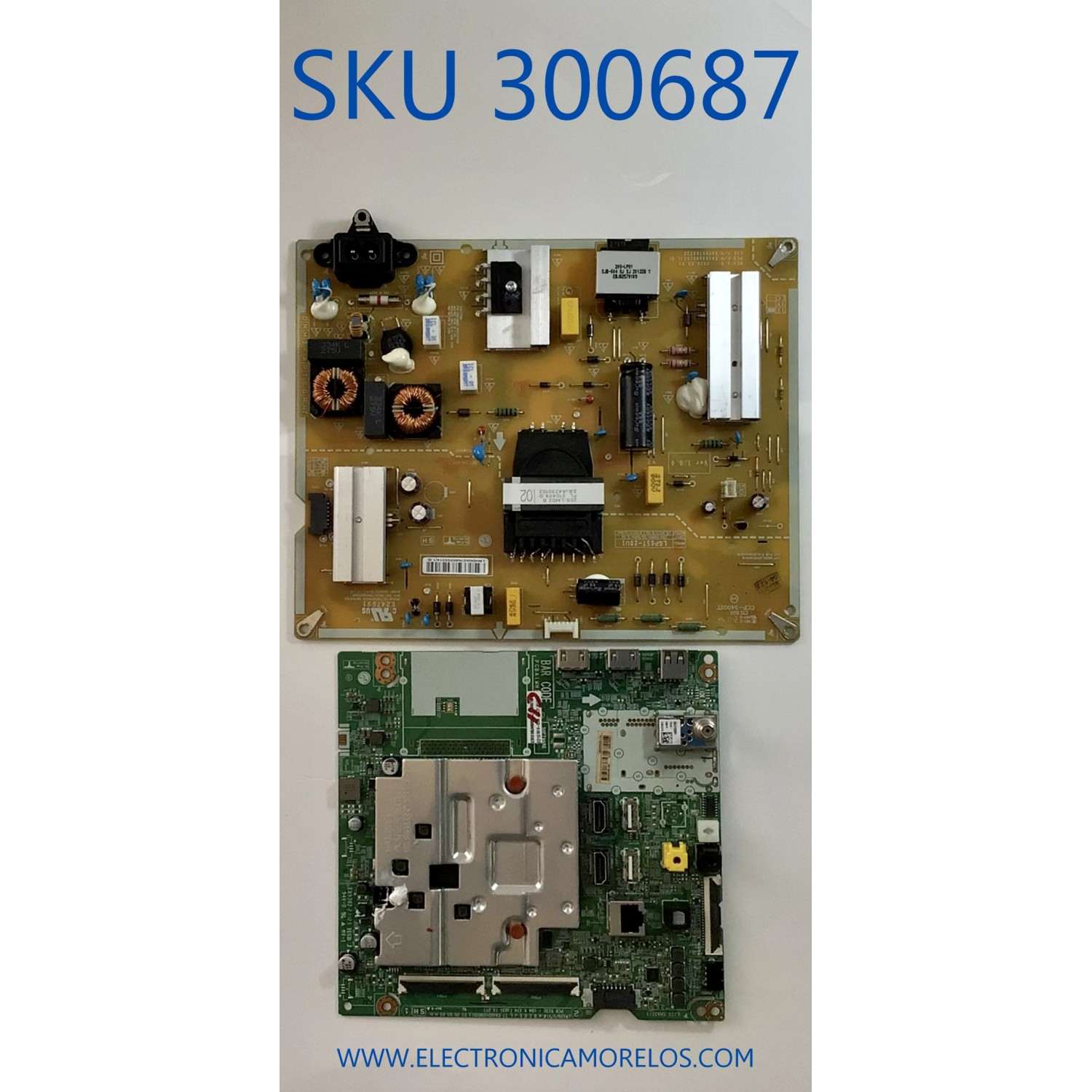 KIT DE TARJETAS PARA TV LG / MAIN EBT66708401 / EAX69108605 / FUENTE EAY65769223 / EAX69083102(1.0) / LGP65T-20U1 / 65769223 / PANEL NC650DQH-ABHX1 / MODELO 65UN9000AUJ / 65UN9000AUJ.BUSFLKR